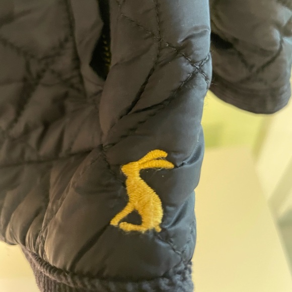 Joules quilted navy blue coat US size 8 - Picture 2 of 12